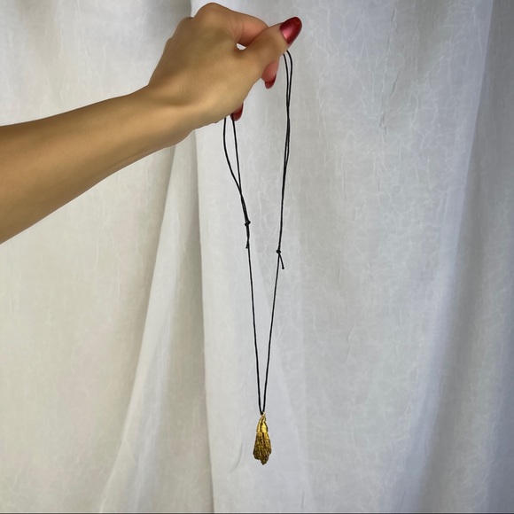 🚫SOLD🚫 NWOT Sage Goddess Alchemist Gold Plated Black Kyanite Pendant Necklace - Picture 13 of 16